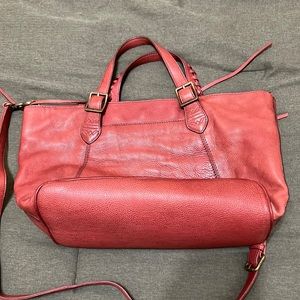 Dark red, Frye crossbody/shoulder bag. Real leather